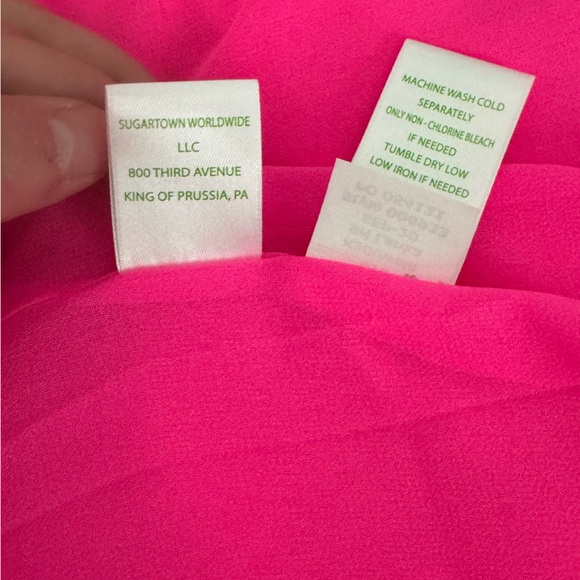 Lilly Pulitzer bright pink gold chain dress new with tags NWT - Picture 8 of 9